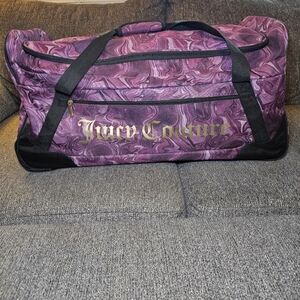 Juicy Couture Purple Luggage Roller Bag, XL